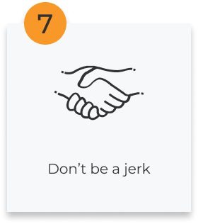 Dont be a jerk