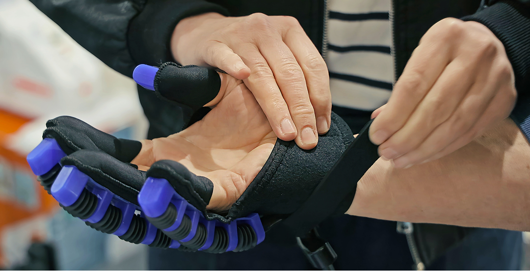 Exoskeleton on hand