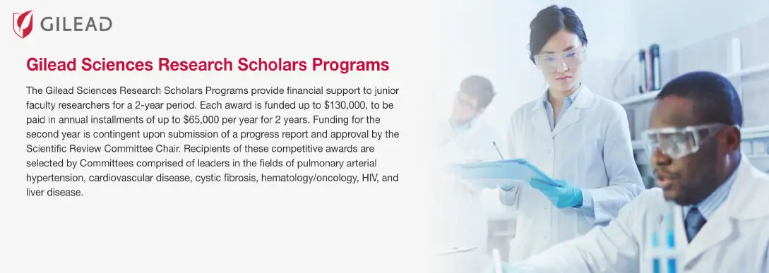 Gilead Sciences Research Programs people in the lap