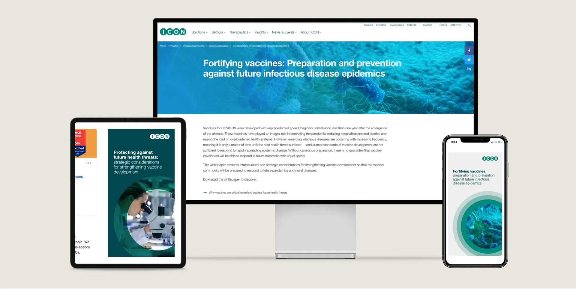 Icon Desktop, tablet and mobile